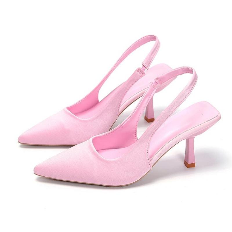 Fashion New Women's Shoes Fashion Women's Pumps Pointed Toe High Heels Shallow Women's Sandals Zapatos De Mujer Purple Shoes