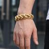 Men's Bracelets 18MM Width Snake Link Cuban Chain Bracelet for Man Punk Rock 316L Stainless Steel Jewelry Male Birthday Gifts