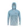 SIMMS T-shirt da pesca felpa con cappuccio manica lunga maschera integrata abbigliamento protezione solare outdoor UPF50 + con cappuccio e maschera