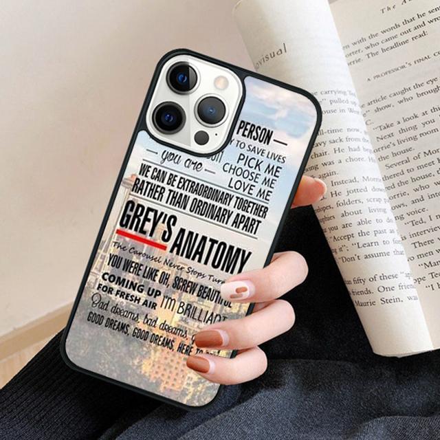 American TV Greys Anatomy Phone Case Back Cover for iPhone 17 Air 16 15 14 13 11 12 Pro Max Plus Fundas Coque