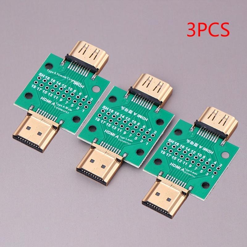 Hdmi A Type Male To Female Test Board Mini Connector With Board Pcb 2.54Mm Pitch Dp Hd A Female To Male Adapter Board
