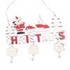 Christmas Wooden Pendant with Bells for Door Sign And Wall Decor