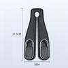 4Pcs 2 in 1 Car Headrest Hook PU Leather Rear Seat Hanging Dual Hook 20KG Large Load-Bearing Alloy Hook Hanger Universal