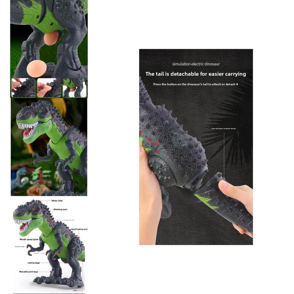 Remote Control Spray Dinosaur With Egg Laying And Projection For Childrens Gift