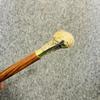 Antique Nautical Solid Brass Head Handle Wooden Walking Stick Cane Birthday Gift