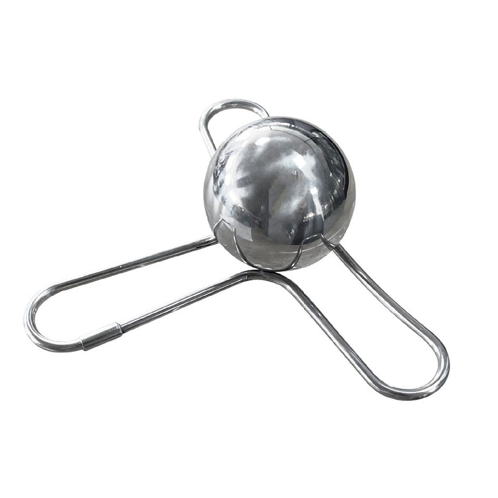 Iskulor i stål för svalkande uppfriskning Kylande iskula med hållare Puck med ställ Isbollar för smakrika klunkar