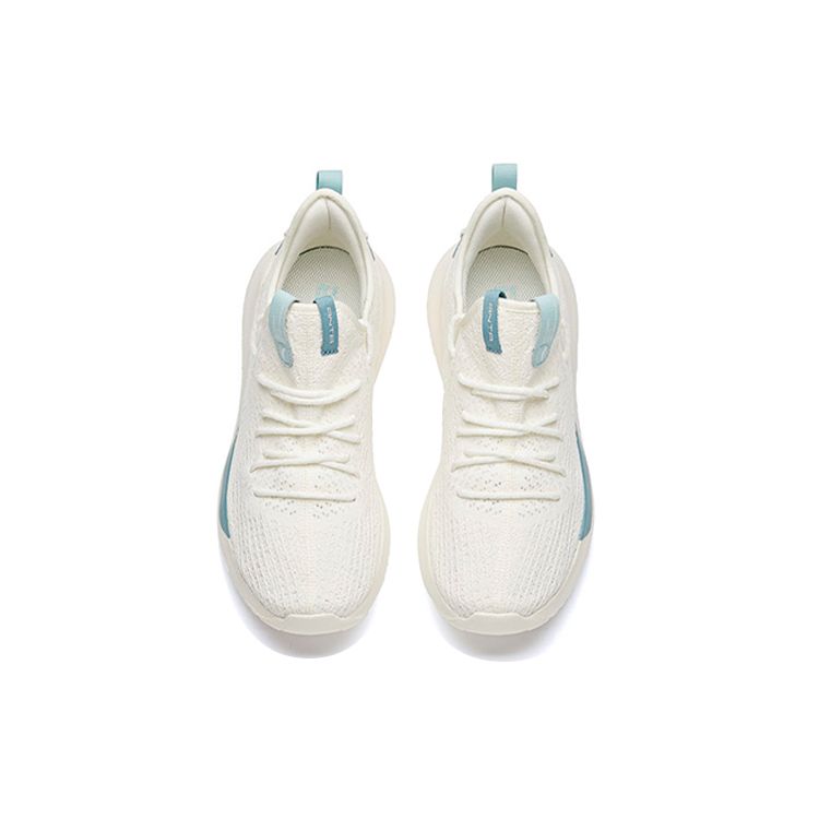 Anta Fabric Shock Absorbing Non-Slip Wear-Resistant Breathable Low-Top Casual Shoes Men sneaker White Blue Green 912128830-3