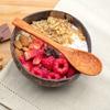 1PC New Natural Coconut Bowl Wooden Handmade Coconut Bowls For Eating Tableware Fork Spoon For Dessert Fruit Salad Mixing Rice