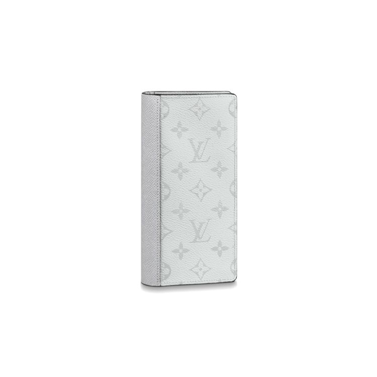 

Louis Vuitton Brazza Classic Monogram Coated Limited Edition Multifunction Long Wallet Men wallet White M30298 Basic Set (Bag+Dust Bag)