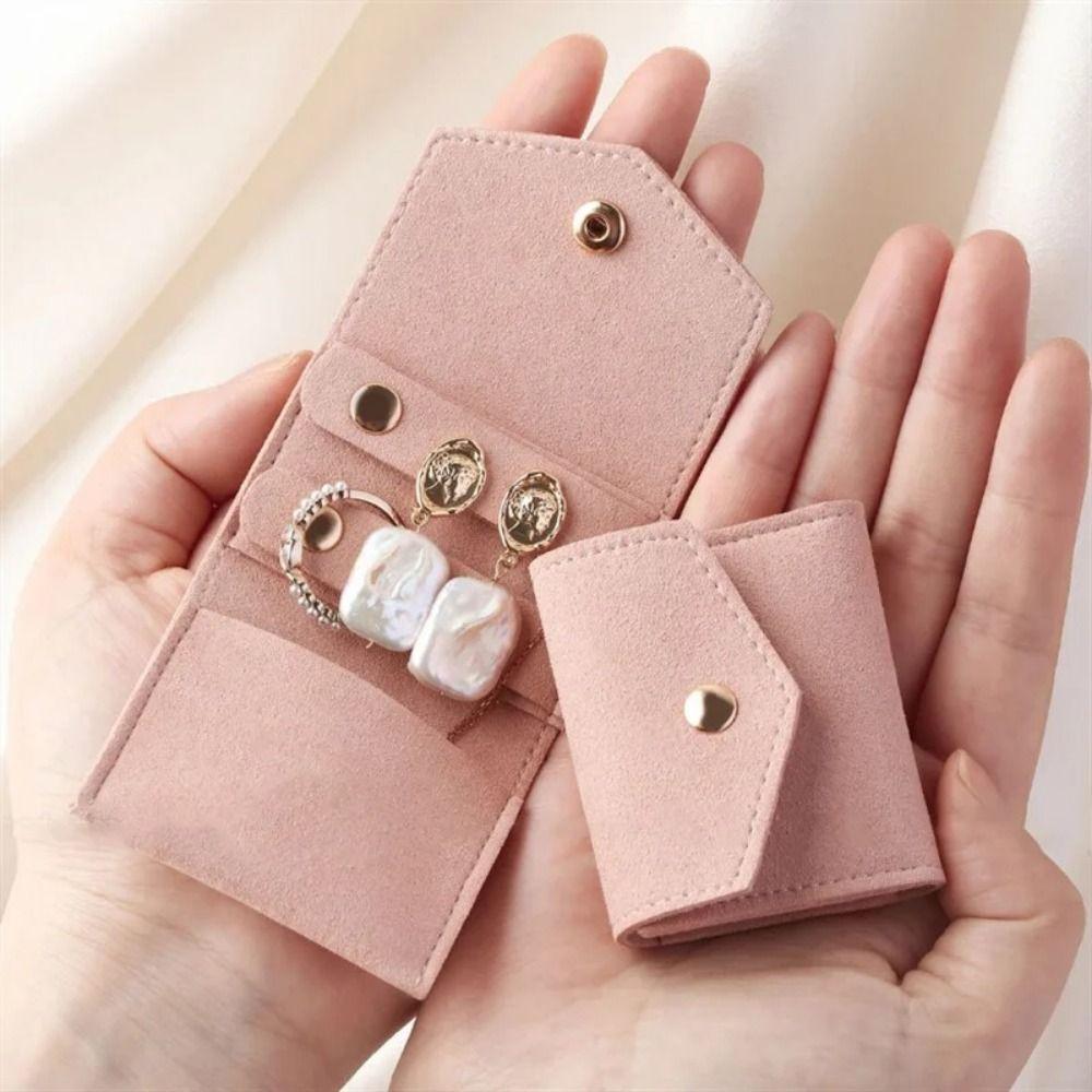 Mini Jewelry Snap Bag Fashion Small Packing Pocket Jewelry Display Pouch  Girls