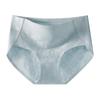 Women Seamless Mid Waist Pure Cotton Antibacterial Plus Size Daily Underwear Panties