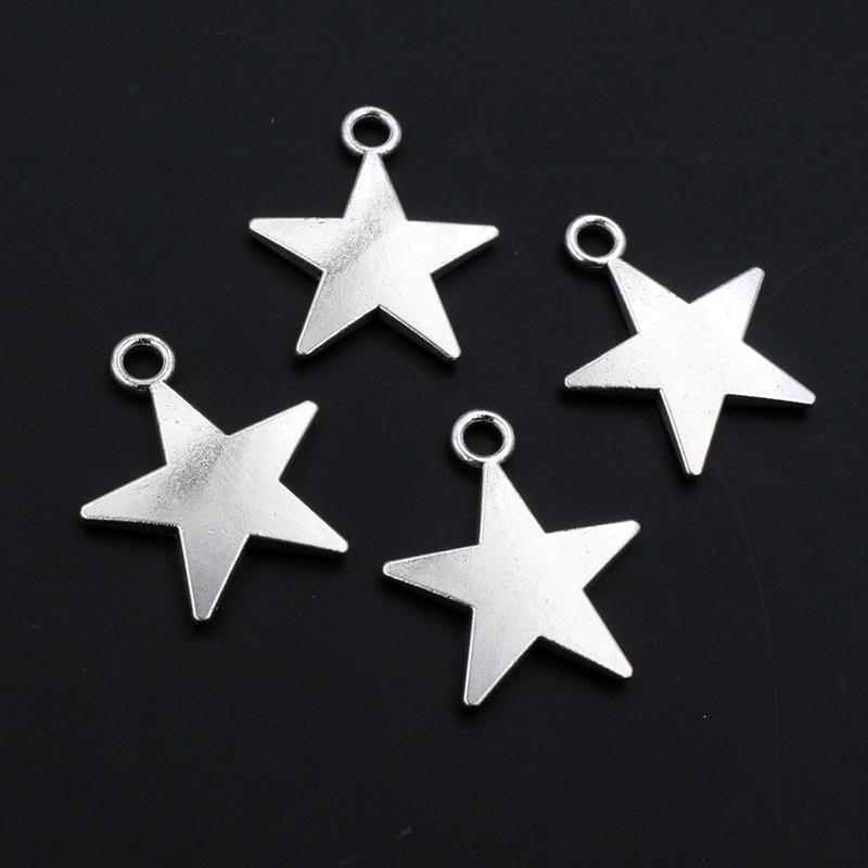 10-50pcs Star Charms Pendant Alloy Metal Crafts Jewelry Making Accessories for Necklace Bracelet Earrings DIY Findings
