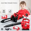 Large Size Children Electronic Chainsaw Kids Play Tools Pretend Play Tool Kits Electric Saw Children Simulated Play House Toy