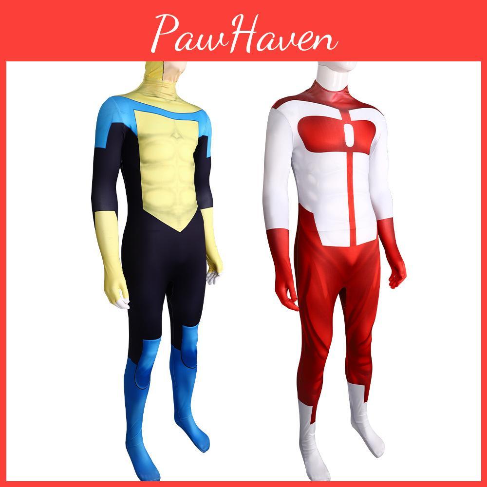 Completo Cosplay Invincible Hero Unisex Comodo Body in Poliestere Spandex Per Tutte le Età