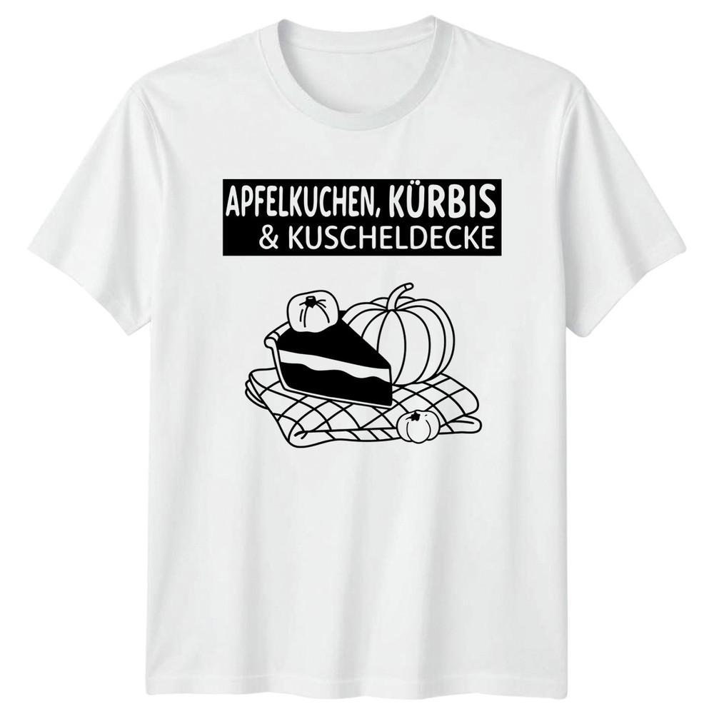 Apfelkuchen Kurbis Kuscheldecke TShirt Fall GerUnisex Autumn Gift For Him And Her S
