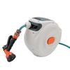 Garden Hose Reel Auto Rewind Retractable Any Length Lock Water Hose Reel with Sprayer for Washing Car Cleaning 20m