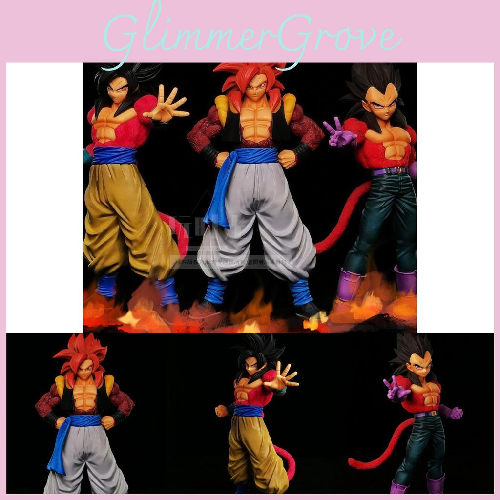 Detailed Dragon Ball Gt Super Saiyan 4 Goku Vegeta And Gohan Pvc Action Figures Model