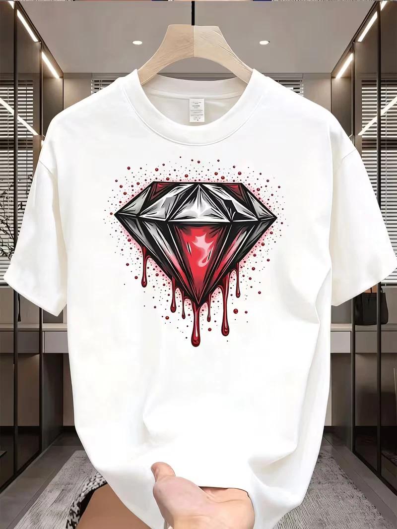 Fashionable Crewneck Men s Fashion Street Style Trendy Graphic T-Shirt XXL