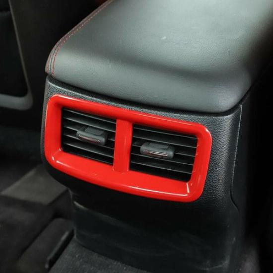 Red Rear Air Condition Outlet Vent Covers Trim fit for Dodge Challenger 2015-23