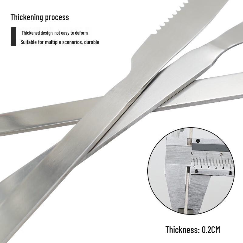 SMVP Stainless Steel Outdoor BBQ Knife & Fork Set - 4x 2-Piece Packs