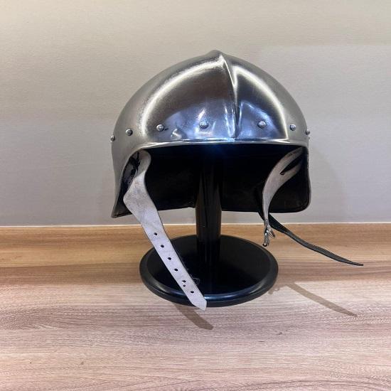 Handmade 18 Gauge Medieval Barbute Helmet Steel Sallet Armor SCA LARP Reenactment