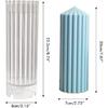 Geometric Shape Plastic Candle Making Mold - Coarse Rack Tip Scented for Paraffin and Carnauba Wax (1)