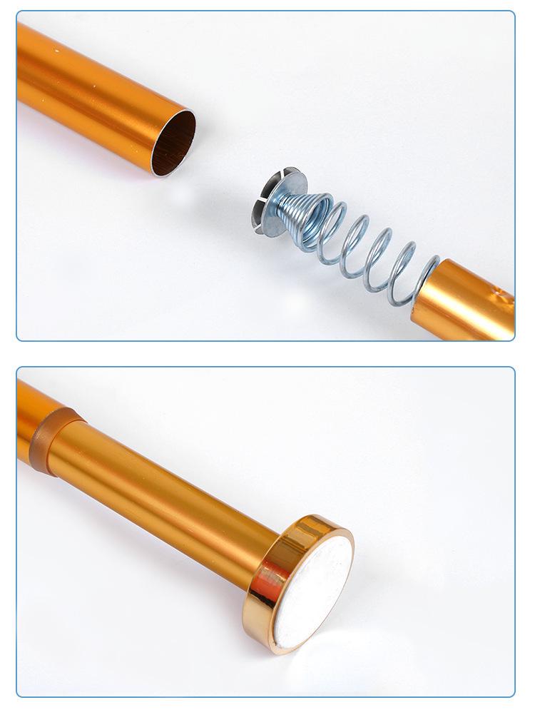 Adjustable Aluminum Alloy Telescopic Rod for Shower, Curtain, or Clothes Drying