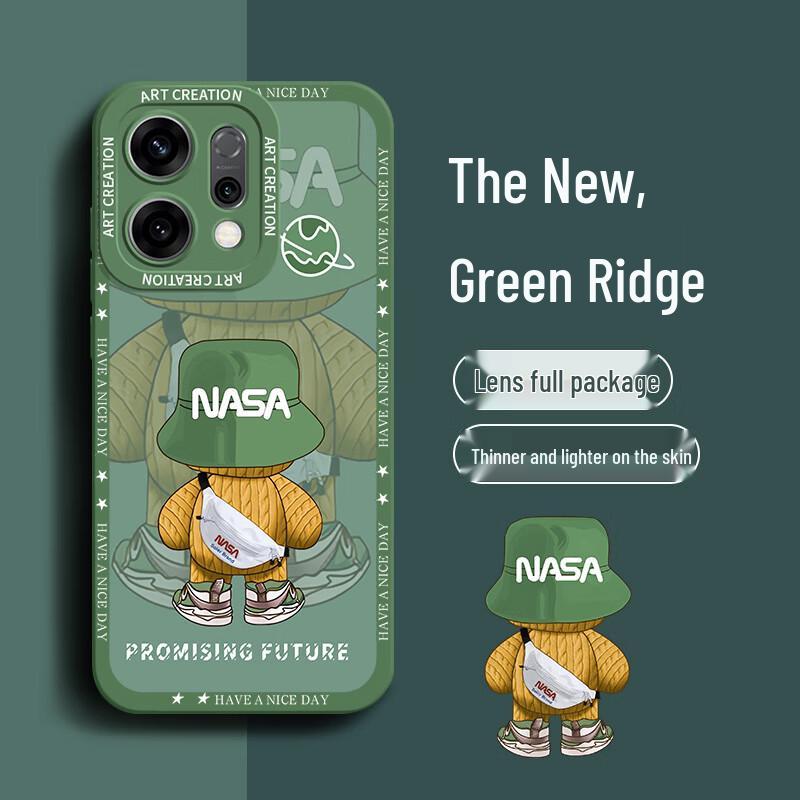 

Neyaa Ridge Green Armor Lens Silicone Phone Case OPPO Reno14