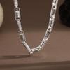 New Bamboo Splicing Necklace for Men with Braided Pattern, Retro, High-end, Versatile, Fashionable and Trendy Jewelry for Gift Giving