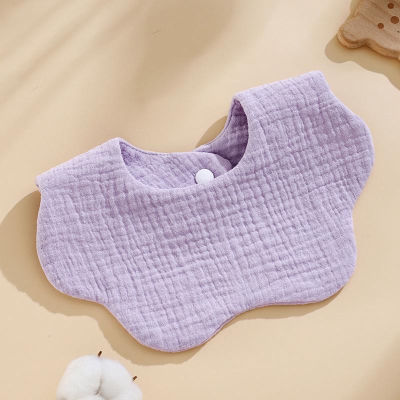 Korean Style Pure Cotton Baby Bibs – Petal Design, Class A Drool Bibs