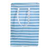 Laundry Basket Stripe Reusable Canvas Large Capacity Clothes Storage Bag Portable Washing Bin Baskets Container with Handle