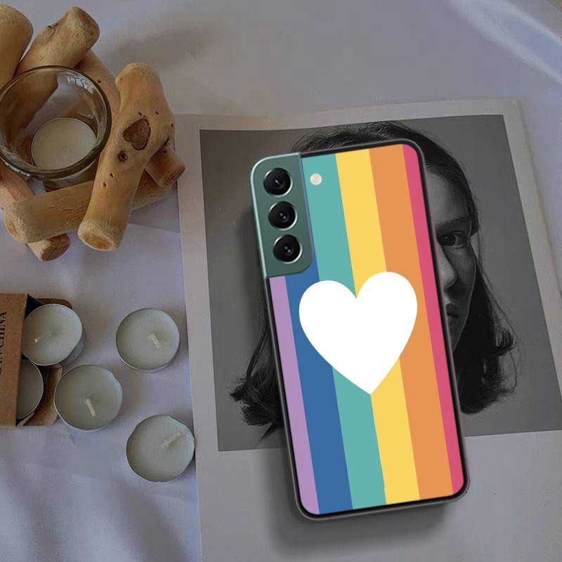 

Rainbow Gradient Love Phone Case For Samsung Galaxy S22 S25 Ultra S21 S10 Plus S26 Edge S20 S23 S24 FE Cover Silicone Soft T Samsung S20 FE