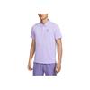 Nike Court Advantage Dri-Fit Comfortable Versatile Simple Fashion Short Sleeve Polo Shirt Men tops Soft-Purple FZ6908-515