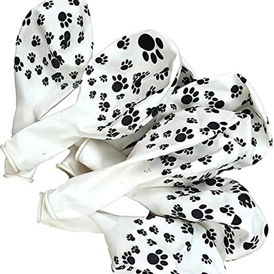 10/20/50Pcs Party Supplies 12" Latex Balloons Dog Birthday Kids Baby Shower Balloon Decoration Toys Paw Print