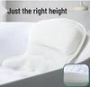 In Stock 4D Machine Washable Bath Pillow with 6 Suction Cups for Back Support