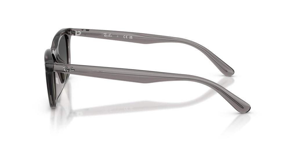 dark lens width 0RB4474D Ray-Ban sunglasses, unisex, frame/transparent grey, lens/gray gradient, 54mm,