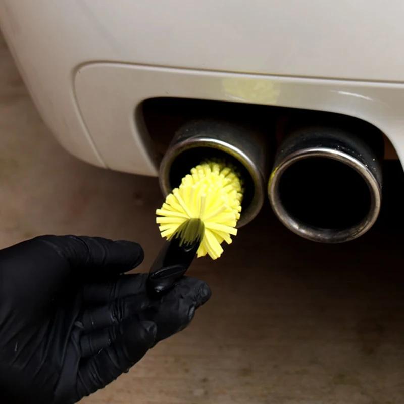 5pcs Car Rim Scrubber Wheel Cleaner Brush Wheels Tire Rim Brush with Plastic Handle Portable Auto Detailing Wash Cleaning Tools