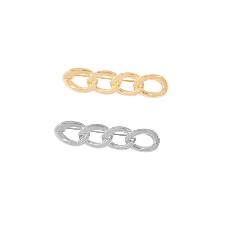 Stylish Geometric Brooch Pin For Both Men And Women With Unique Metallic Design