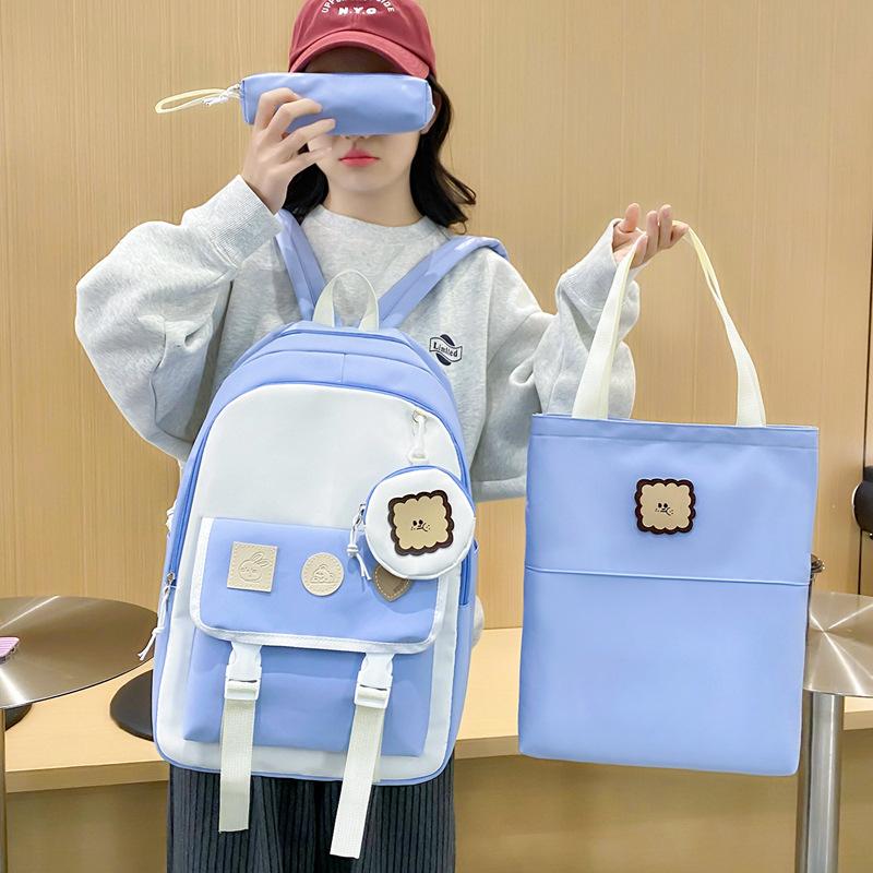 

New Fashion Trendy Backpack Casual Backpack Large Capacity Travel Essential Bag Primary and Secondary School School Bag
