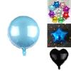 Solid Colour 18" Foil Balloons Heart Star Round Shape For Wedding Birthday Party