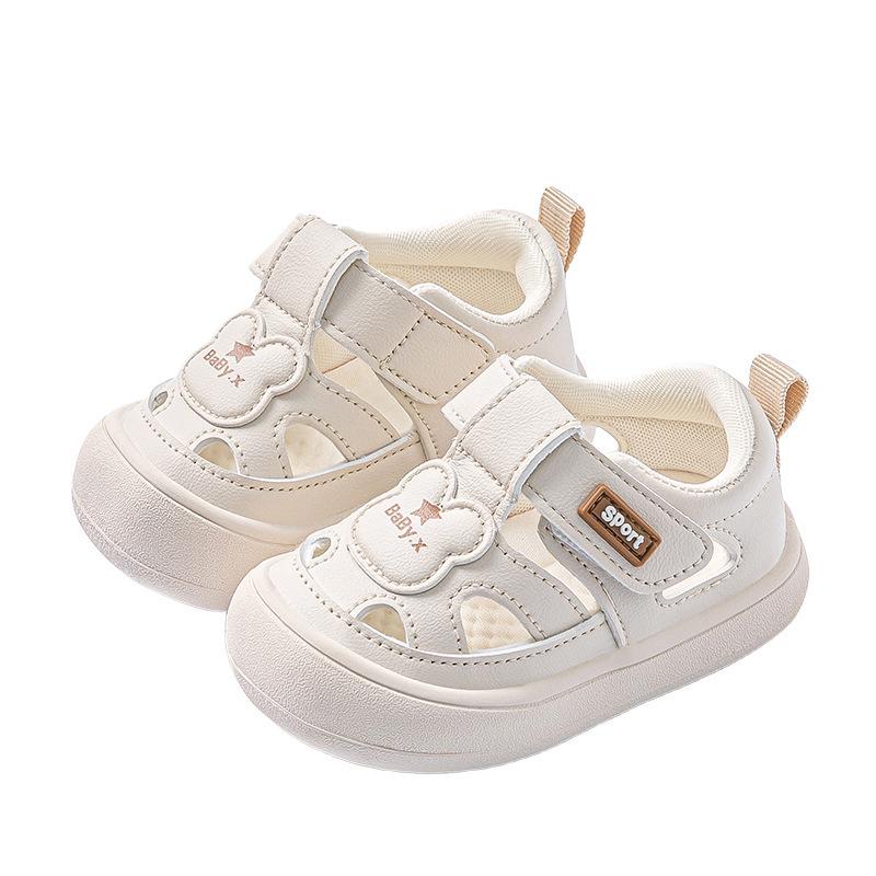 2026 Summer Baby Walking Sandals - Soft Sole, Breathable, Anti-Collision Toe for Boys & Girls