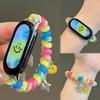 Wspaniała gumka scrunchie do Xiaomi Smart band 10 9 8 NFC Elastyczna rozciągliwa bransoletka pulseira correa dla Xiaomi Mi band 10 9 8