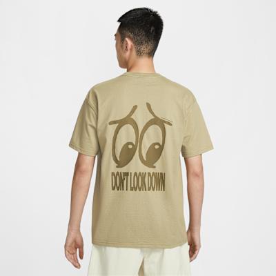 Nike Dri Fit T Shirts Men s Unisex Olive Green Crew Neck S