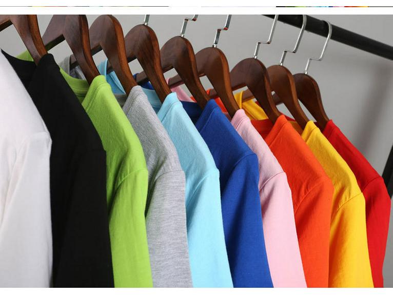 Men's Casual Solid Color Short Sleeve T-Shirt - Polyester Silk Cotton Blend