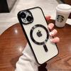 Suitable for Apple 15promax Phone Case 16, MagSafe with Lens Film 13, Transparent 14Pro Magnetic Case