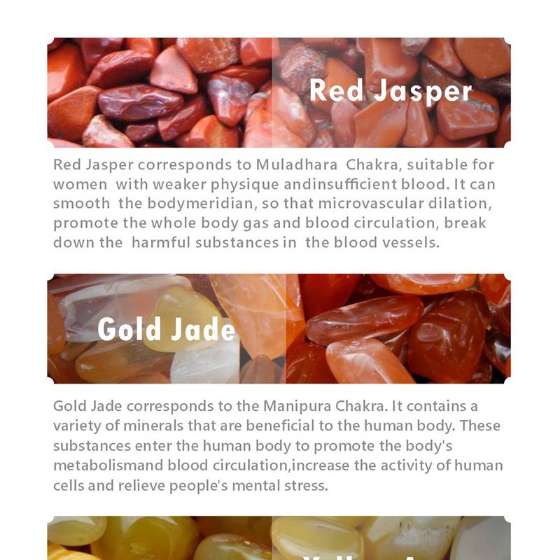 Rainbow Natural Latex Massage 7 Kristaller Kudde Negativ Jon Kudde Ametist Jade Ädelsten Sova Ingen Uppvärmd Terapi Kudde