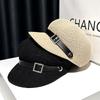 Internet Celebrity Painter Hat Women's Summer British Style Hat Rhinestone Temperament Bag Hat Fashion Casual Foreign Style Octagonal Hat