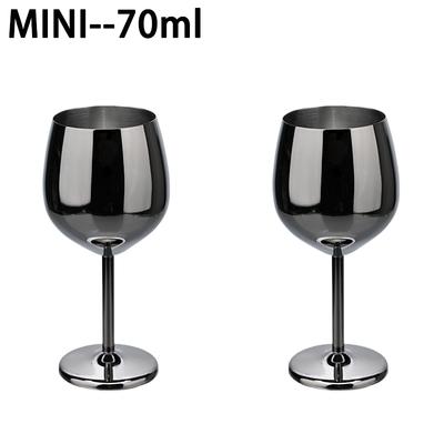 Neues Mini 70ml Edelstahl Glas Cocktail Kreatives Metall Bar Restaurant Champagnerglas Rotweinglas Barzubehör Becher