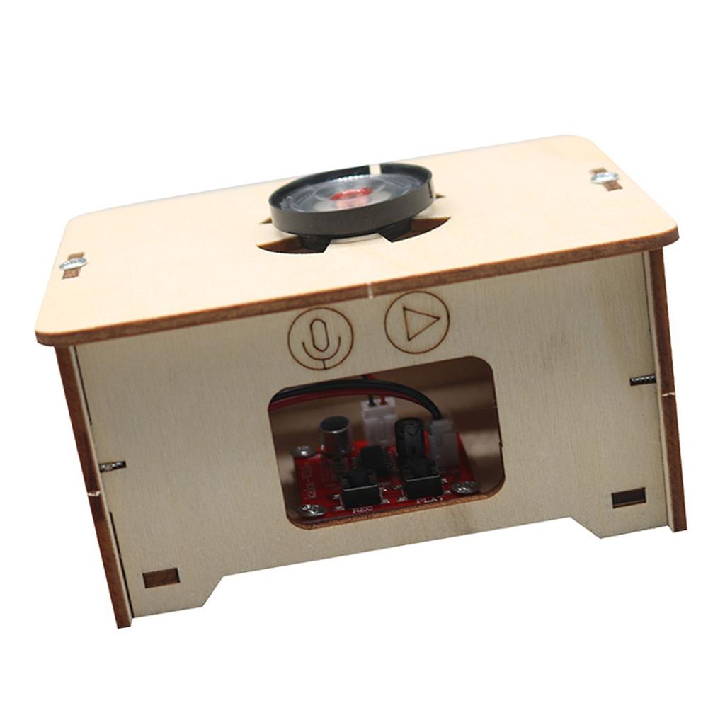 Wood Record Player Puzzle DIY Educational Science Phonograph Puzzle Model for Students