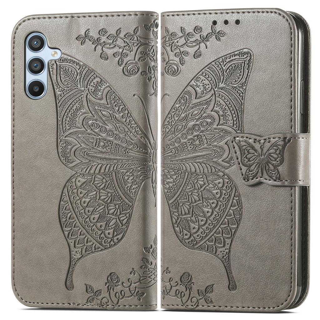 Etui dla Samsung Galaxy A36 5G Portfel z PU Skóry Pokrowiec na Telefon Wzór Motyla